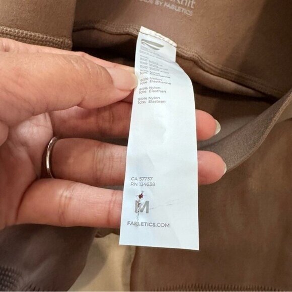 Fabletics SculptKnit High-Waisted Short in Dark Warm Grey Size Small - Picture 12 of 12